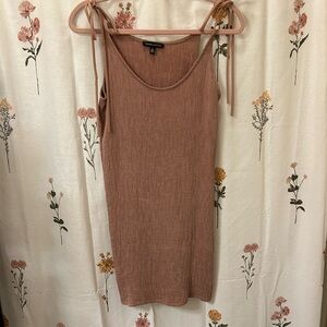 Kendall & Kylie Nude Pink Slip Dress